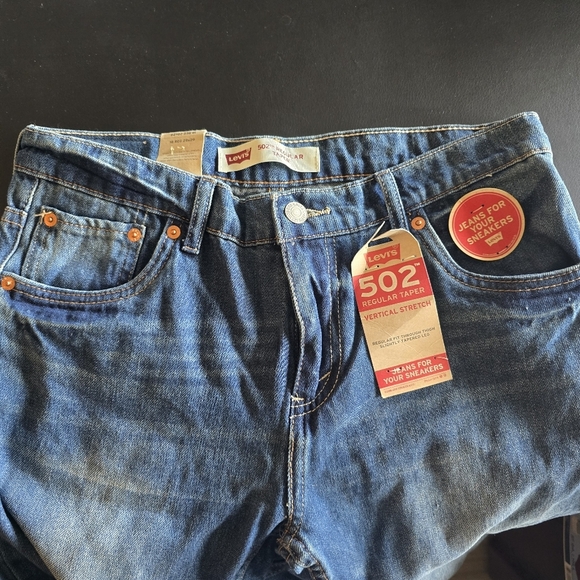 Levi's 502 Regular Taper Jeans - Blue 29x29 boys 18 regular - Picture 2 of 3